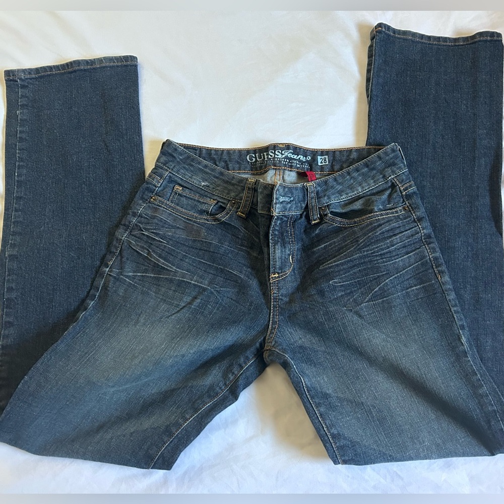Guess Jeans Womens size 28 Carla Bootcut Pants Stretch Denim Low Rise
